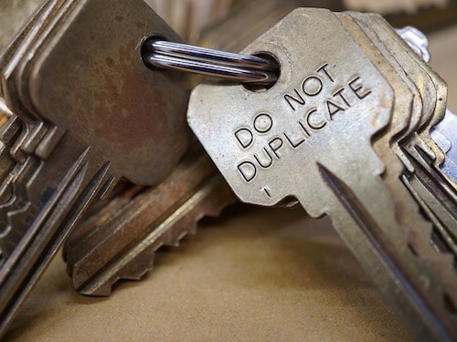 do not duplicate keys